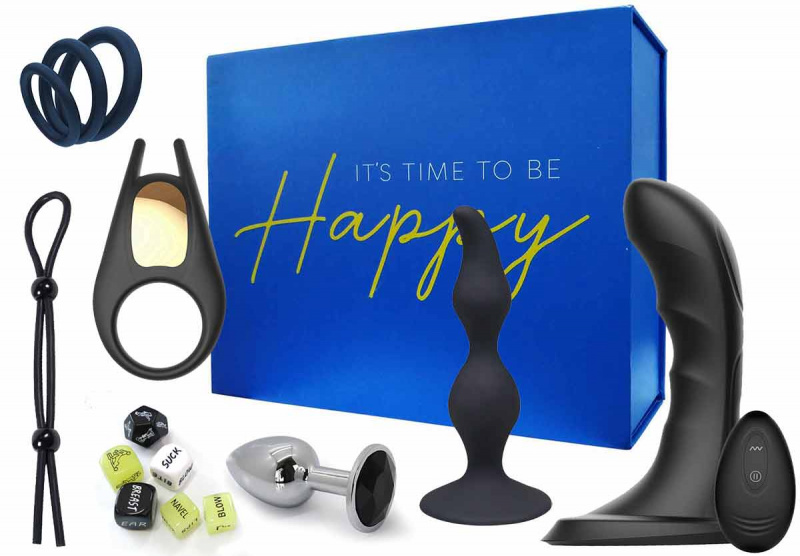 Набор секс игрушек мужской подарочный HAPPY