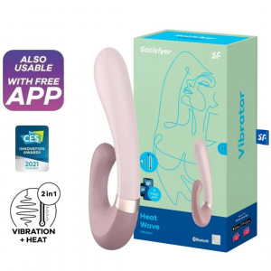 Satisfyer Вибратор-кролик Heat Wave с функцией нагрева, розовый