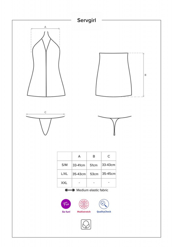 Obsessive Костюм ServGirl