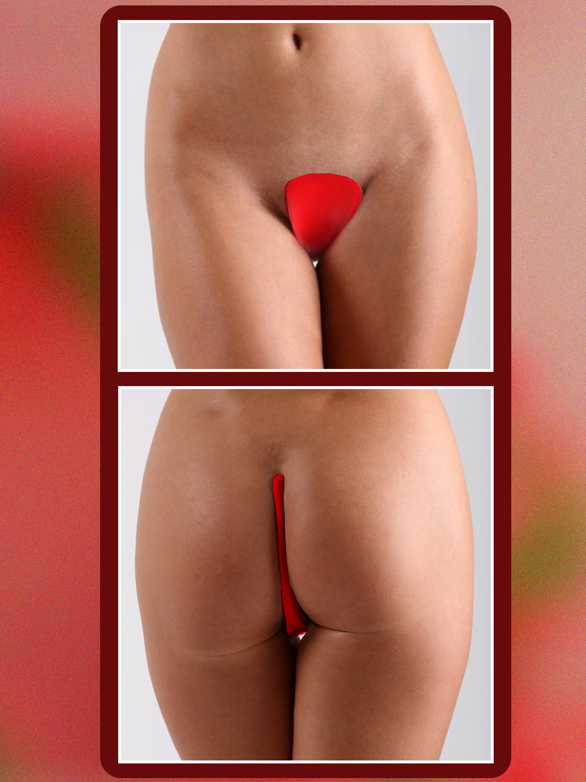 С-стринги "Классика", красные