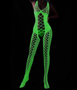 EroHot Glow Боди комбинезон сетка "Shelly" светящийся в темноте EroHot Glow Боди комбинезон сетка "Shelly" светящийся в темноте