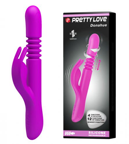 Вибратор  PRETTY LOVE Donahue, с функцией памяти,  4 режима ротации, 7 режимов вибрации