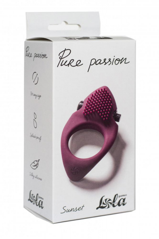 Pure Passion Кольцо эрекционное "Sunset Wine red"