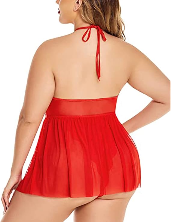 EroHot Eleganse Plus Сорочка кружевная "Sirena" красная EroHot Eleganse Plus Сорочка кружевная "Sirena" красная