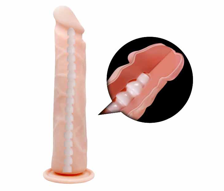 Фаллоимитатор на присоске киберкожа