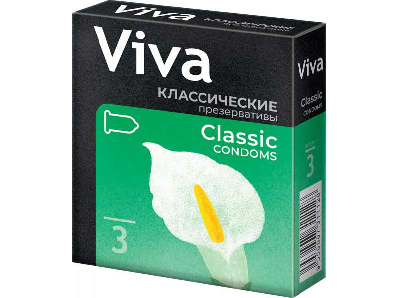 Презервативы "Viva" классик, 3 шт