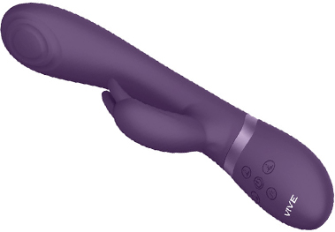 Вибромассажер кролик Cato с функцией "импульсное воздействие" и "мгновенный оргазм" фиолетовый