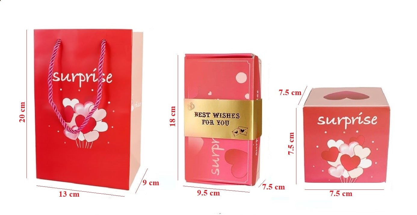 Бум-коробка подарочная "Best wishes for you" 10 шт