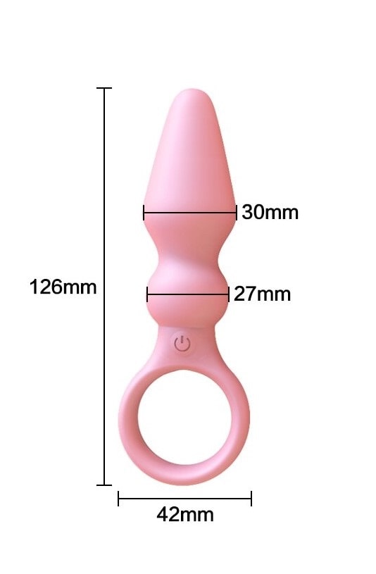 Втулка анальная с вибрацией с держателем-кольцом "Prostate Massager"