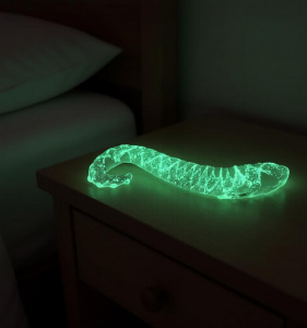 EroHot Glow Фаллоимитатор "Tentacle" стеклянный, светящийся в темноте