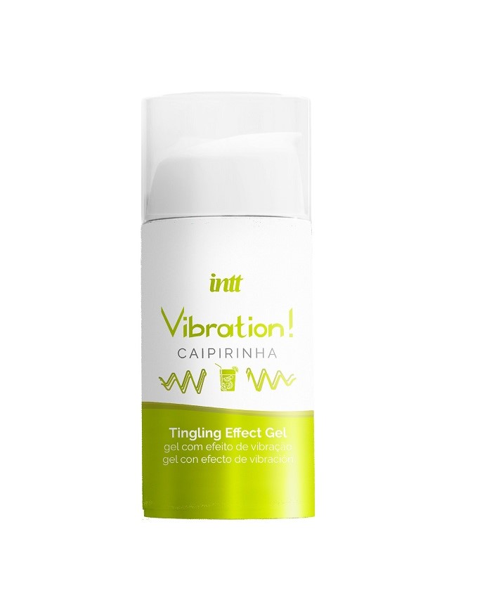 Intt Жидкий интимный гель с эффектом вибрации Caipirinha, 15 мл