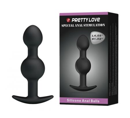 Анальная пробка PRETTY LOVE "Silicone Anal Balls", 4,05"