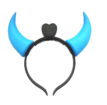 Аксессуар карнавальный "Ободок с рожками", светящийся