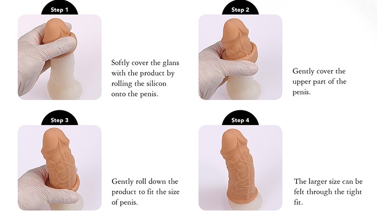 Насадка на фаллос с крупными бугорками и отверстием для мошонки EXTREME SLEEVE, M