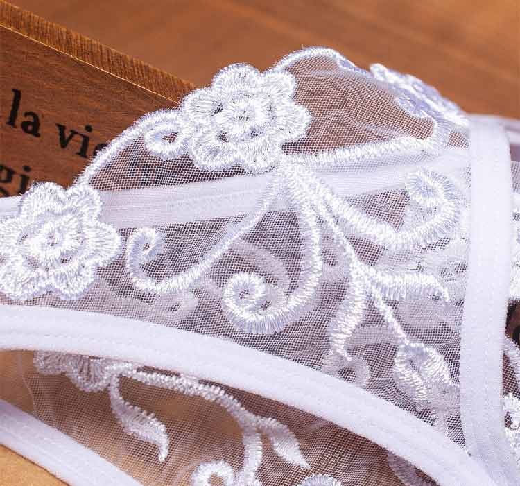 Трусики кружевные с доступом "Florence" белые