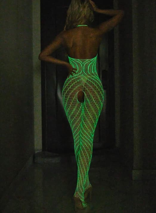 EroHot Glow Боди комбинезон сетка "Nessy" светящийся в темноте EroHot Glow Боди комбинезон сетка "Nessy" светящийся в темноте