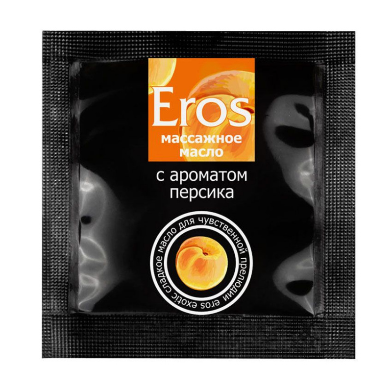 Масло массажное EROS с ароматом персика, 4г