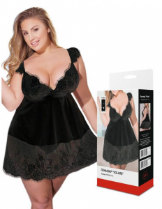 Пеньюар "Volare" Plus size черный