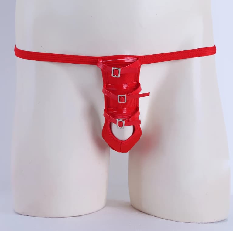 Трусы мужские эротические "Manhood" красные