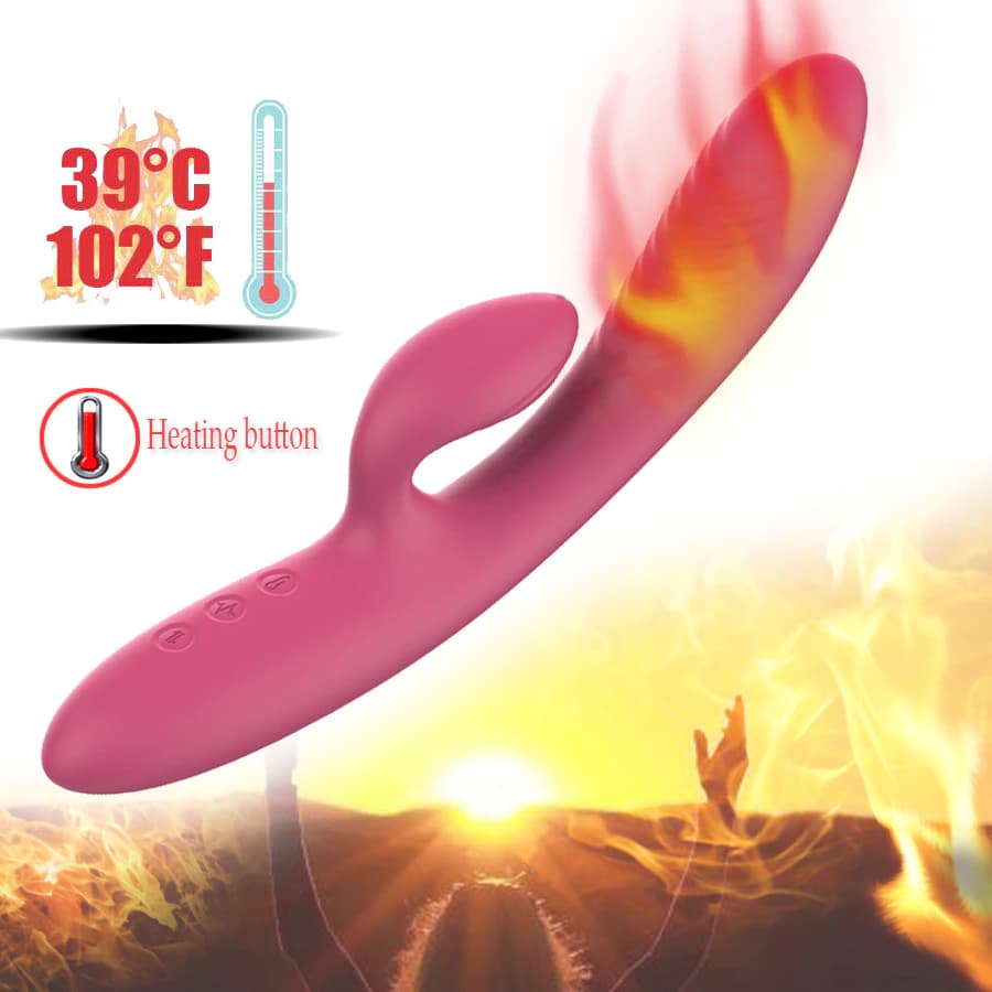 Мощный вибратор "EMOTION" с подогревом, 10 режимов вибрации