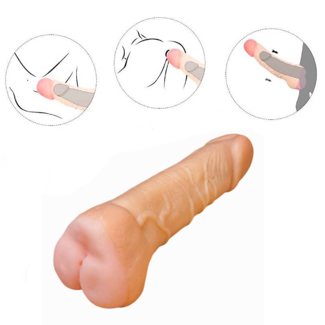 Фаллоимитатор и мастурбатор-анус 2 в 1