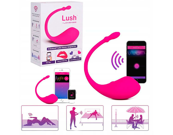 Виброяйцо LOVENSE Lush 3 с дистанционным управлением