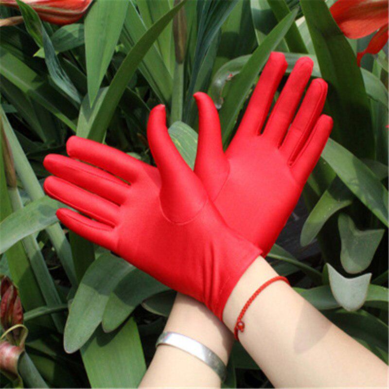 Перчатки атласные