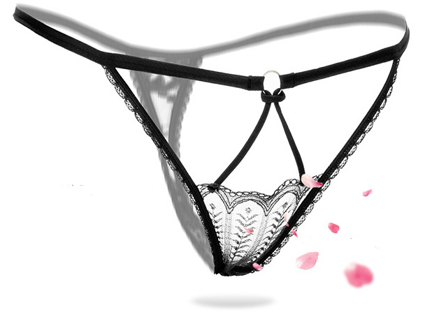 Трусики кружевные "Kaiya" черные