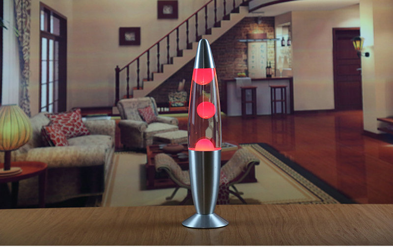 Лава лампа, 41 см (220 V, серебристый корпус)