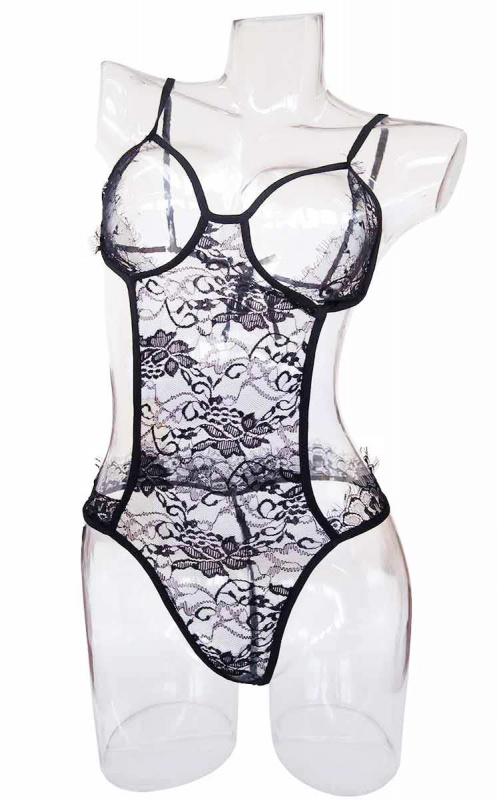 Боди с полуоткрытой грудью