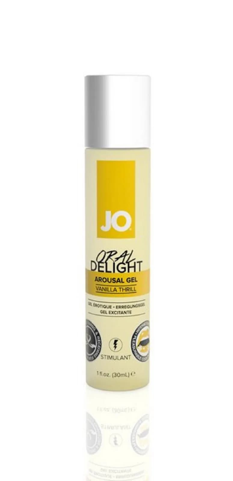 JO Гель для оральных ласк Oral Delight Vanilla Thrill с десенсибилизацией, 30 мл