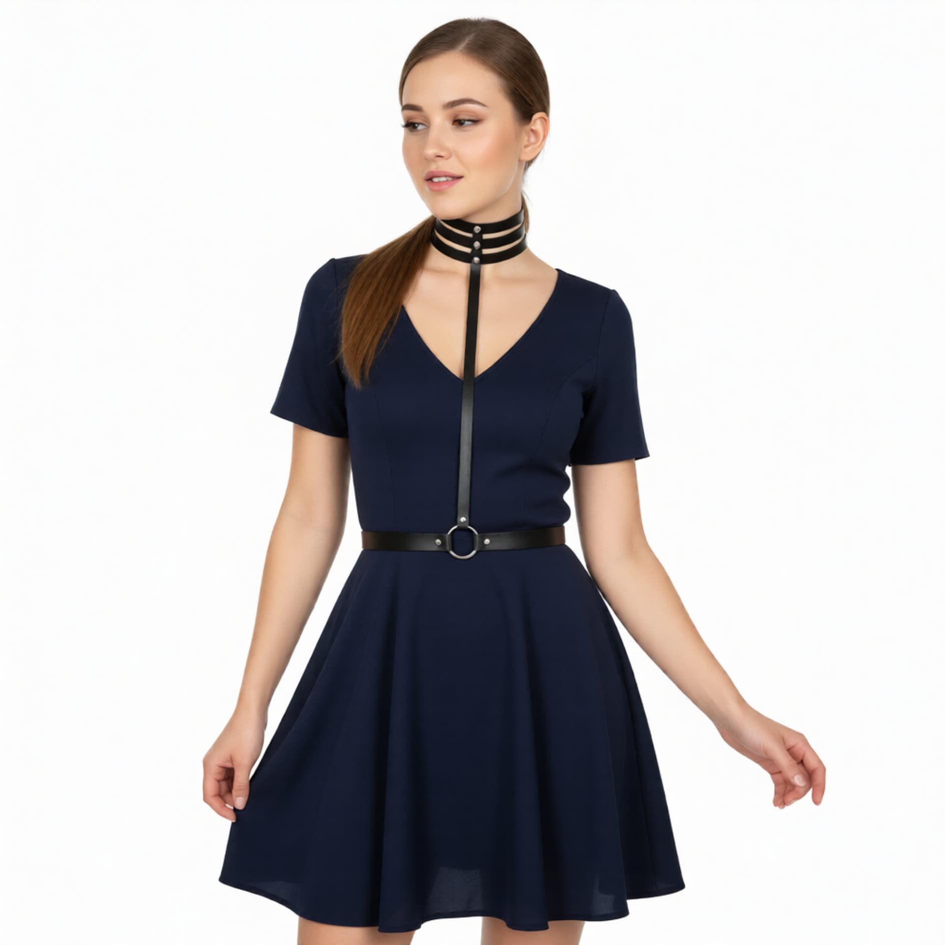 Портупея "Sally" с ошейником 