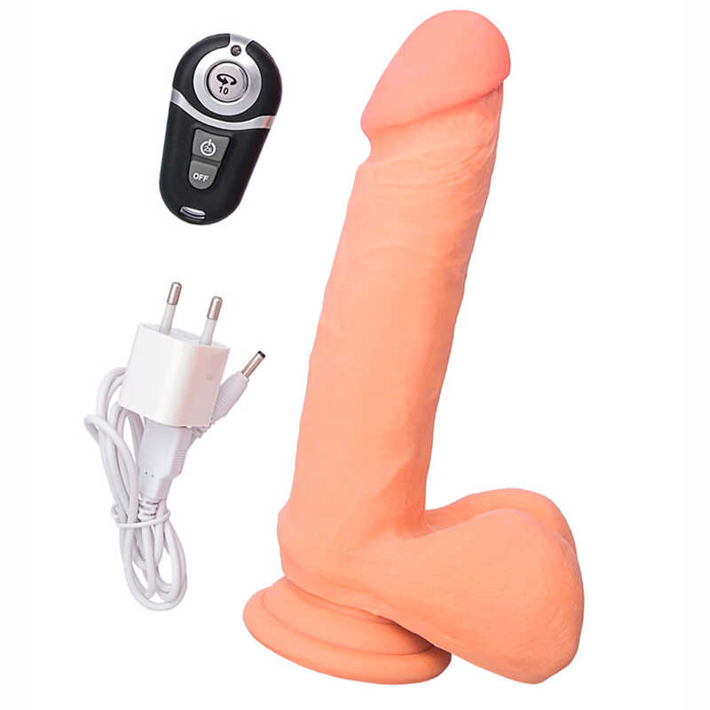 Вибратор TOYFA Realstick Elite Vibro Xander с пультом ДУ 