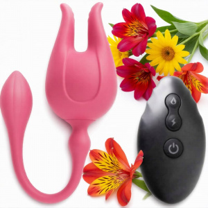 Вибратор гнущийся "VIXEN", 10 режимов вибрации, магнитная подзарядка, цвет розовый