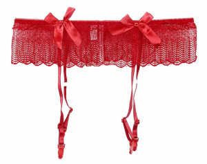 Пояс для чулок "Megia Belt Red" красный