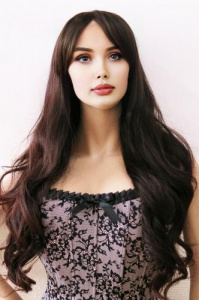 Парик с длинными вьющимися волосами, лесной орех