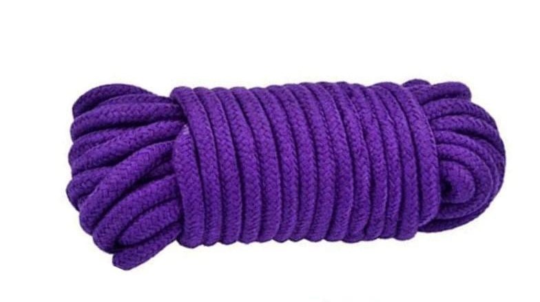 Веревка для связывания, 5 метров фиолетовая