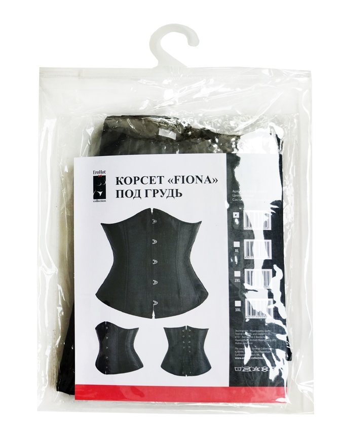 Корсет "Fiona" под грудь, черный 