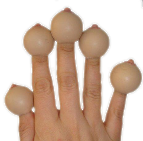 Набор сувенирный "Груди на палец"