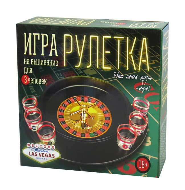 Игра застольная "Пьяная рулетка" (6 рюмок)