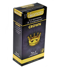Презервативы OKAMOTO "Crown" (ультратонкие, ультрамягкие), 12 шт