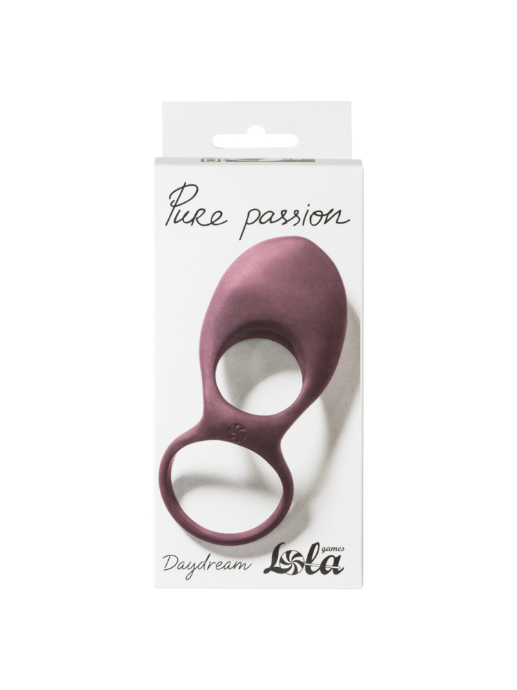 Lola Эрекционное Виброкольцо Pure Passion Daydream Wine Red  