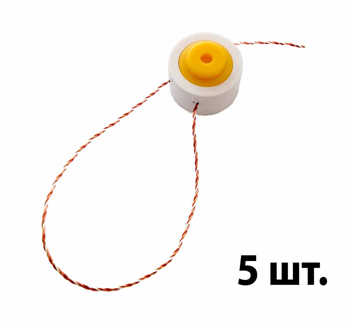 Пояс верности мужской "Power" силиконовый с пломбой, белый