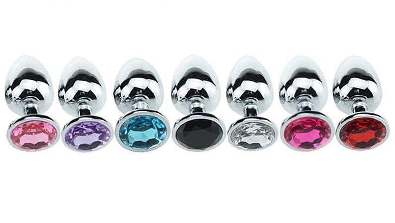 Втулка металлическая с кристаллом "Riches", размер M