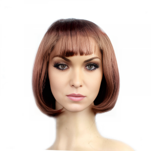 Парик карнавальный каштановый, короткие волосы