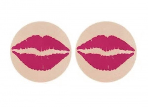 Наклейки на грудь (пэстис) "Губки"