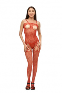 Боди-комбинезон "Tarry" с доступом и открытой грудью красный Боди-комбинезон "Tarry" с доступом и открытой грудью красный