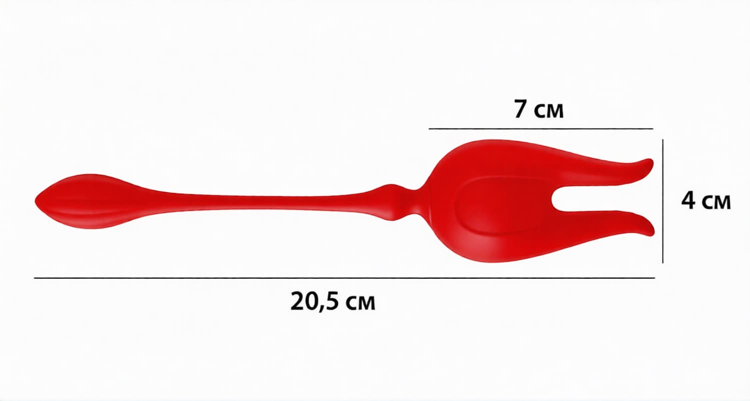 Вибратор гнущийся "VIXEN", 10 режимов вибрации, магнитная подзарядка, цвет красный