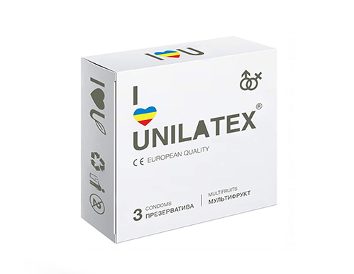 Презервативы "UNILATEX Multifruits", 3 шт