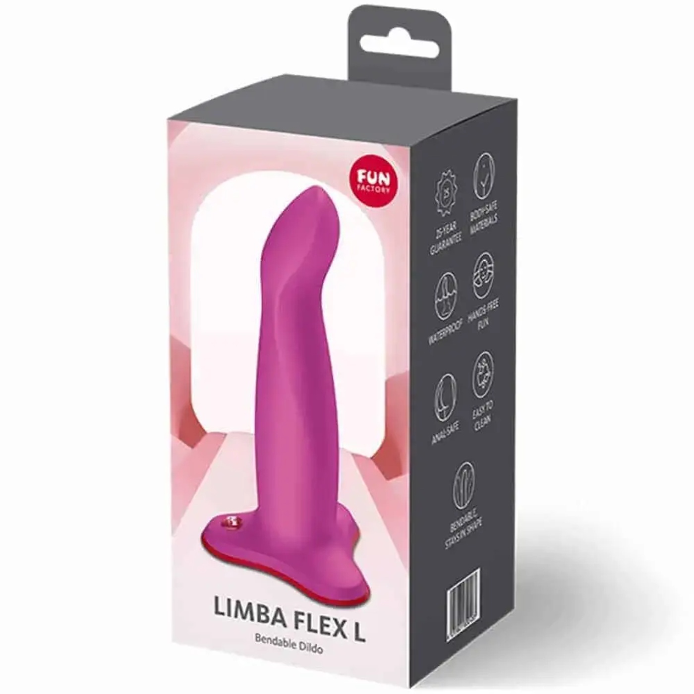 Сверхгибкий фаллоимитатор Limba Flex L (малиновый)